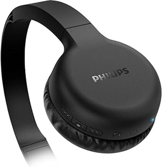 Imagem de Fone de Ouvido sem Fio Bluethooth Dobrável com Microfone PRETO PHILIPS TAH1108BK/55