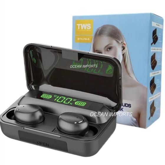 Imagem de Fone De Ouvido Sem Fio Bluetooth F9-5 Carregador de Celular
