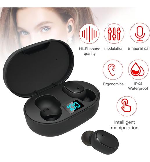 Imagem de Fone De Ouvido Sem Fio Bluetooth In-ear Duplo - Tws