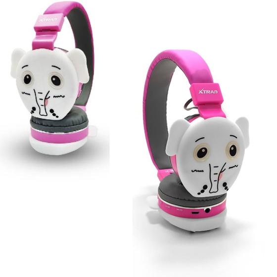 Imagem de Fone de Ouvido Sem Fio Bluetooth Infantil Bichinhos BIchos Animais