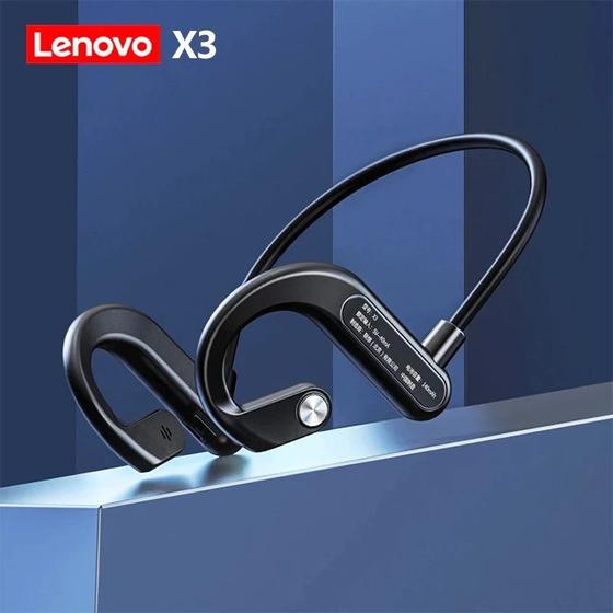 Fone de Ouvido Sem Fio Bluetooth Lenovo X3 Corridas Esportes Gamers Músicas Menor preço em Fone de Ouvido Sem Fio Bluetooth Lenovo X3 Corridas Esportes Gamers Músicas