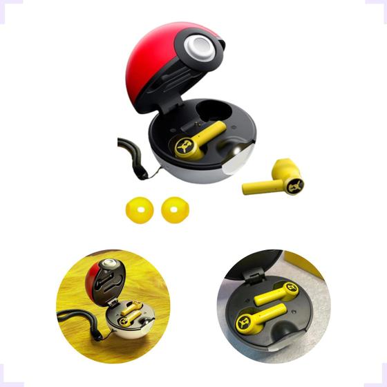 Fone De Ouvido Sem Fio Bluetooth Pikachu Pokémon Pokebola Menor preço em Fone De Ouvido Sem Fio Bluetooth Pikachu Pokémon Pokebola