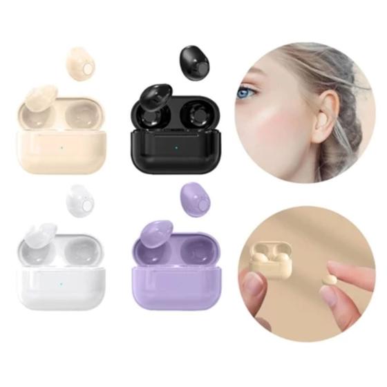 Imagem de Fone De Ouvido Sem Fio Bluetooth Pro 4s+ Com Microfone Mini Quase Invisivel Cancelamento de Ruido