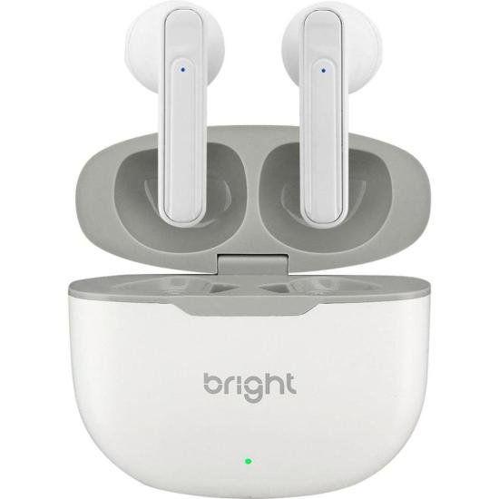 Imagem de Fone de Ouvido Sem Fio Bright Beatsound II Bluetooth 5.1 Branco Até 4h de Funcionamento