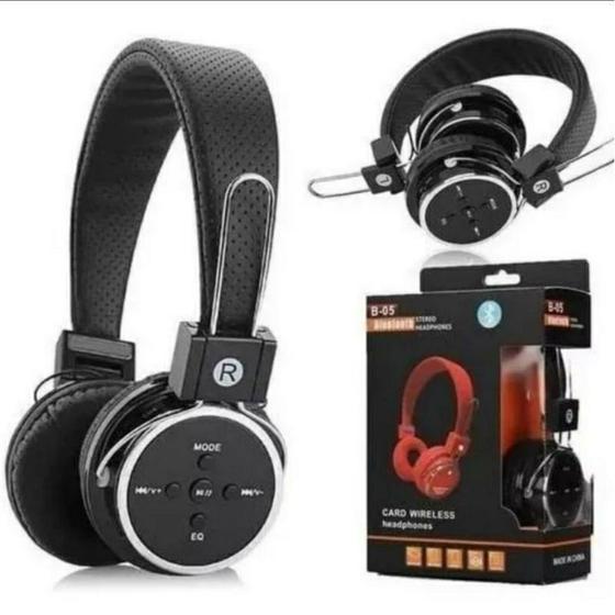 Imagem de Fone de Ouvido Sem Fio com Bluetooth Sd Card com Rádio MP3 com Rádio FM Sd P2 Mp3 B05