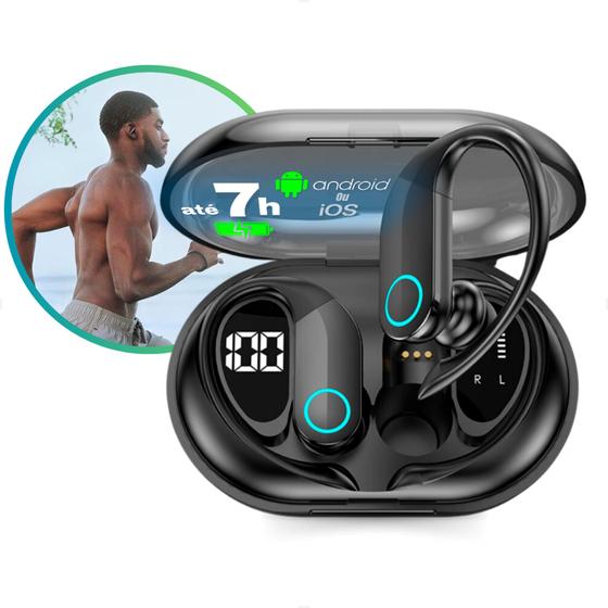 Fone de Ouvido Sem Fio Esportivo Bluetooth Compatível em xt80 Android iOS Windows Menor preço em Fone de Ouvido Sem Fio Esportivo Bluetooth Compatível em xt80 Android iOS Windows