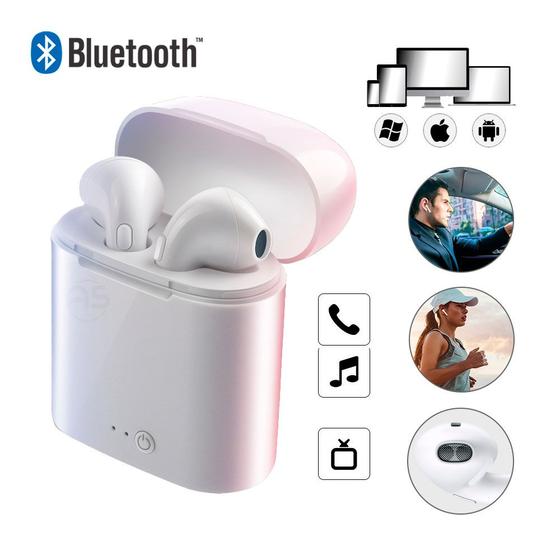 Fone de Ouvido Sem Fio I7 TWS Bluetooth V5.0 C/ Case e Cabo Menor preço em Fone de Ouvido Sem Fio I7 TWS Bluetooth V5.0 C/ Case e Cabo