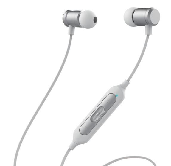 Imagem de Fone De Ouvido Sem Fio Jazzy Bass Bt Prata Easy Mobile C/nfce
