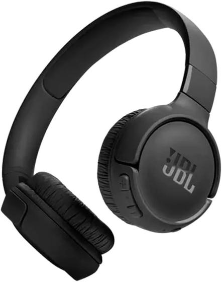 Imagem de Fone de Ouvido Sem Fio jbl Tune520 On-Ear Pure Bass Bluetooth Preto Até 57hrs app Comando de Voz