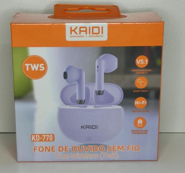 Imagem de Fone de Ouvido Sem Fio Kaidi TWS Bluetooth 5.0 Smart Touch