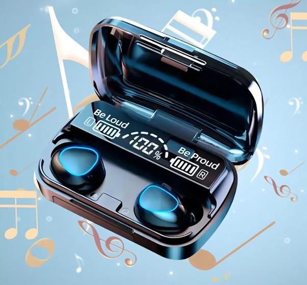 Imagem de Fone De Ouvido Sem Fio M10 Tws Bluetooth 5.1 C/ Microfone Cor Preto