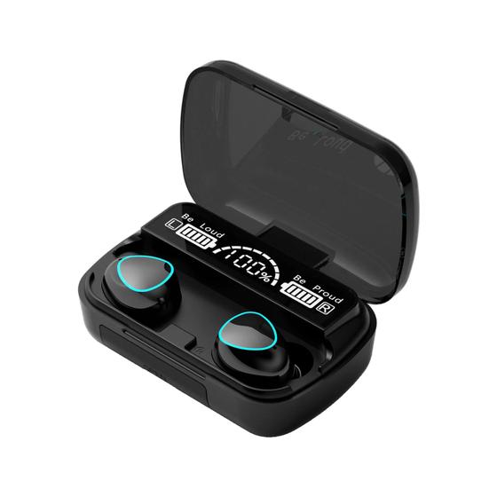 Imagem de Fone de ouvido sem fio POTIPO M10-TWS Bluetooth 5.1, fone de ouvido intra-auricular à prova d'água IPX7, microfone estér
