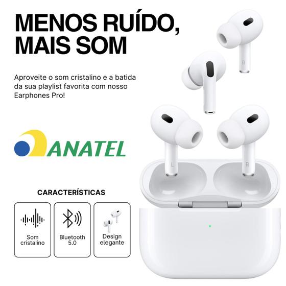 Imagem de Fone de ouvido sem fio premium Bluetooth 5.4 Compatível IOS xr,11,12,13,14,15 e ANDROID