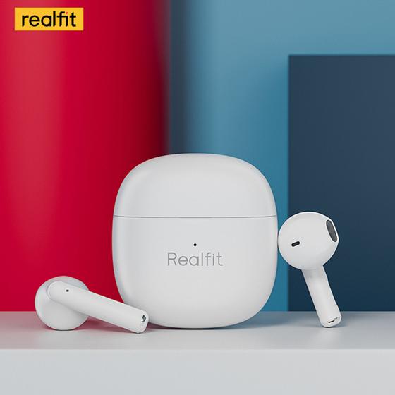 Imagem de Fone De Ouvido Sem Fio Realfit F1 Tws Bluetooth 5.3 Cor Branco Luz Branco