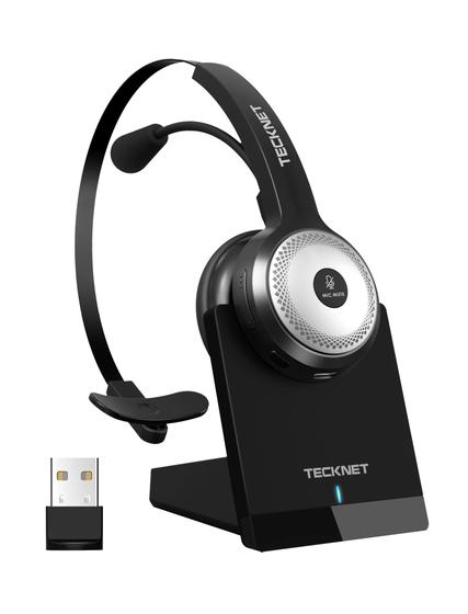Imagem de Fone de Ouvido Sem Fio TECKNET Bluetooth 5.2 com Microfone - 40 Horas de Bateria