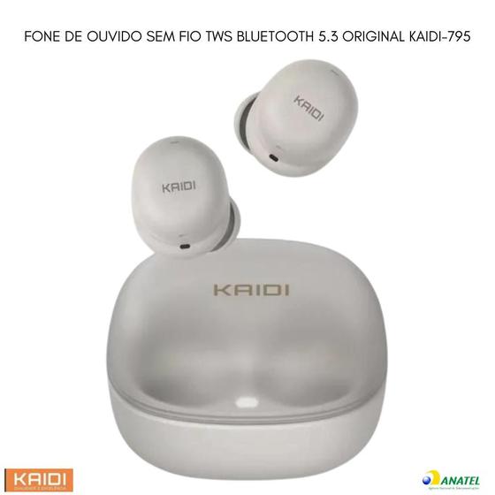 Imagem de Fone De Ouvido Sem Fio Tws Bluetooth 5.3 Original Kaidi 795 Compatível com iOS Android