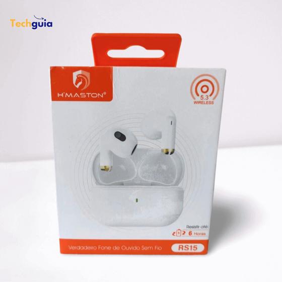 Imagem de Fone de Ouvido Sem fio TWS Bluetooth 5.3 RS15 Techguia
