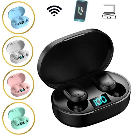 Fone de Ouvido Sem Fio Wireless Bluetooth v5.0 True wireless Menor preço em Fone de Ouvido Sem Fio Wireless Bluetooth v5.0 True wireless