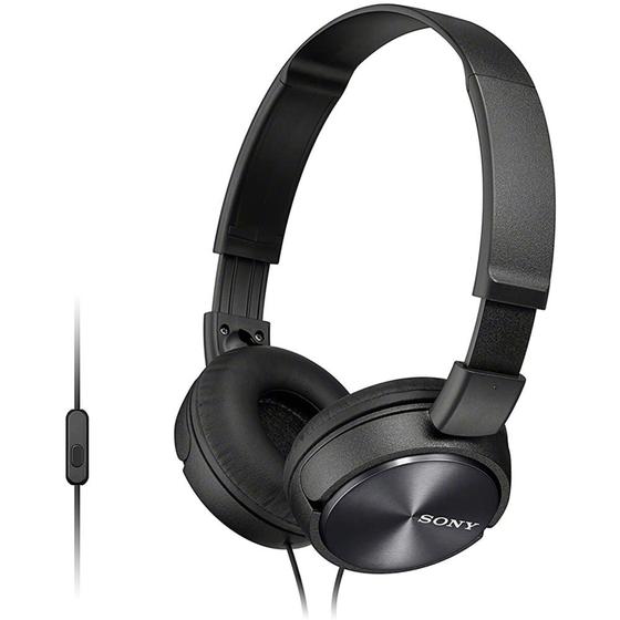 Imagem de Fone de Ouvido Sony MDR-ZX310AP com Microfone e Cabo de 1,2m - Preto