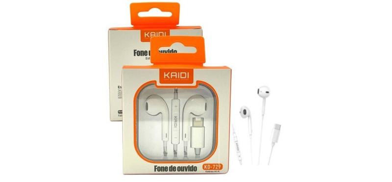 Imagem de Fone De Ouvido Tipo C Microfone Kd739 - KAIDI