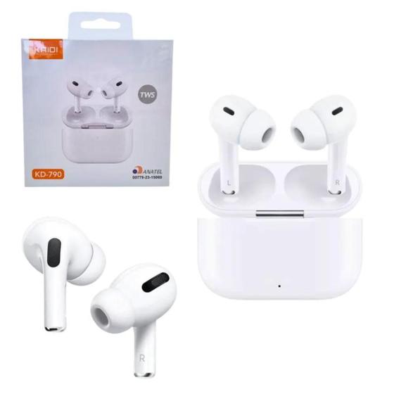Fone de ouvido TWS Original Kaidi KD-790 Bluettoth 5.3 Com Redução de Ruído Som Estéreo Menor preço em Fone de ouvido TWS Original Kaidi KD-790 Bluettoth 5.3 Com Redução de Ruído Som Estéreo