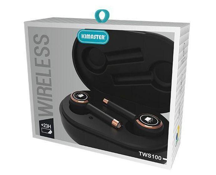 Imagem de Fone de ouvido tws100- wireless kimaster nacional + nf