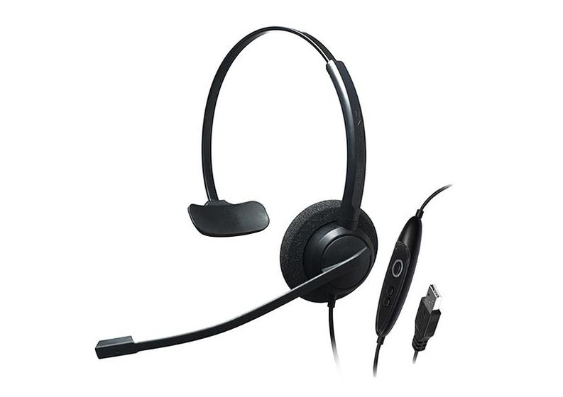 Imagem de Fone de ouvido USB com cancelamento de ruído de ouvido único