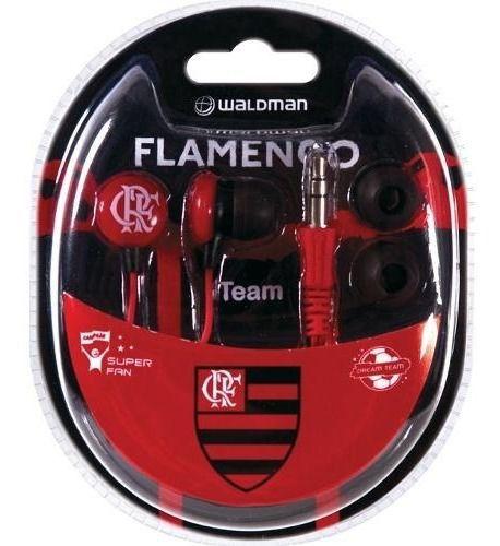 Fone de Ouvido Intra-auricular Super Fan Flamengo Waldman Sf10fla