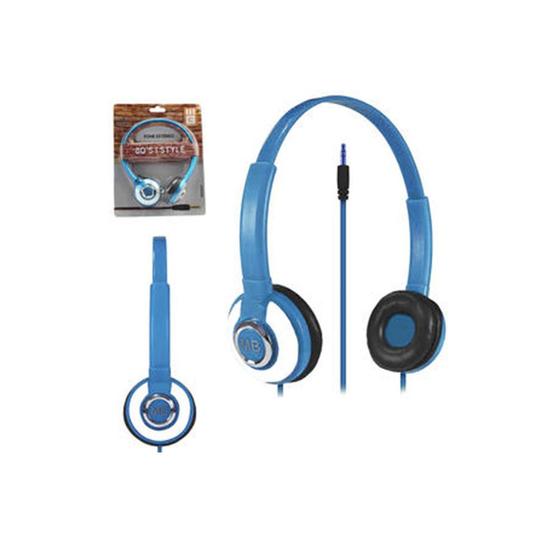 Imagem de Fone Estéreo 50 mW Sem Micro Fone Com Fio  Azul MB53072