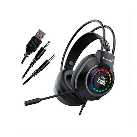 Imagem de Fone Gamer Headset Para Pc+Xbox One+Ps4+Android 5+Gamer X5-1000