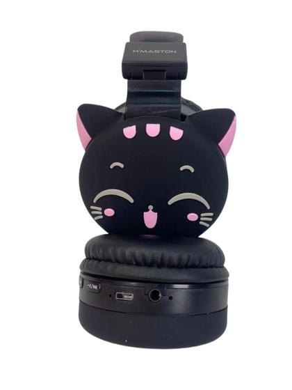 Imagem de Fone Headphone Sem Fio Infantil Cute Cat 6d