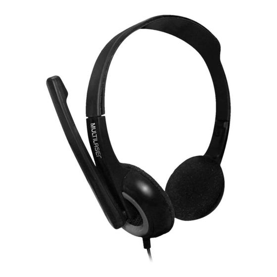 Imagem de Fone Headset Basic P3 Multilaser Preto E - Ph367