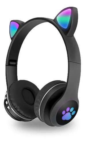 Fone Headset de Gatinho Bluetooth Orelha De Gato Luz Led - HEADSET Menor preço em Fone Headset de Gatinho Bluetooth Orelha De Gato Luz Led - HEADSET