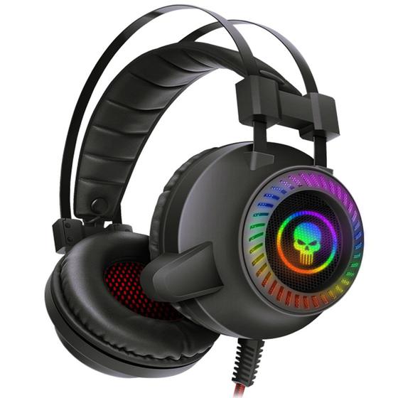 Fone Headset Gamer Bright, RGB, 7.1, USB, Microfone Embutido Preto - 591 Menor preço em Fone Headset Gamer Bright, RGB, 7.1, USB, Microfone Embutido Preto - 591