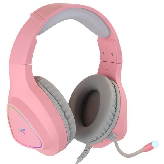 Imagem de Fone Headset Gamer Chroma Usb 7.1 Rgb Rosa - Gh804