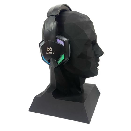 Imagem de Fone Headset Gamer Com Fio Conector P3 USB Mox HP-90