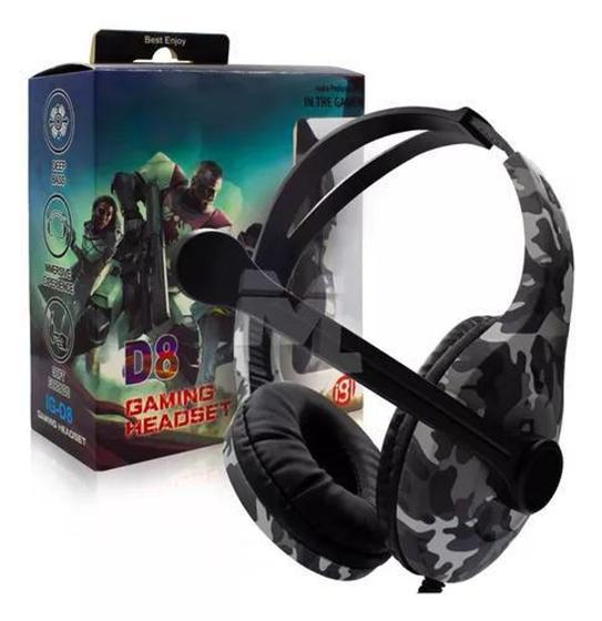 Imagem de Fone Headset Gamer Com Microfone Camuflado - Ig-D8-1 Reling