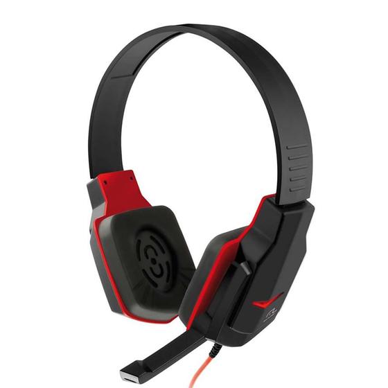 Imagem de Fone Headset Gamer Multilaser com Microfone P2 Preto e Vermelho