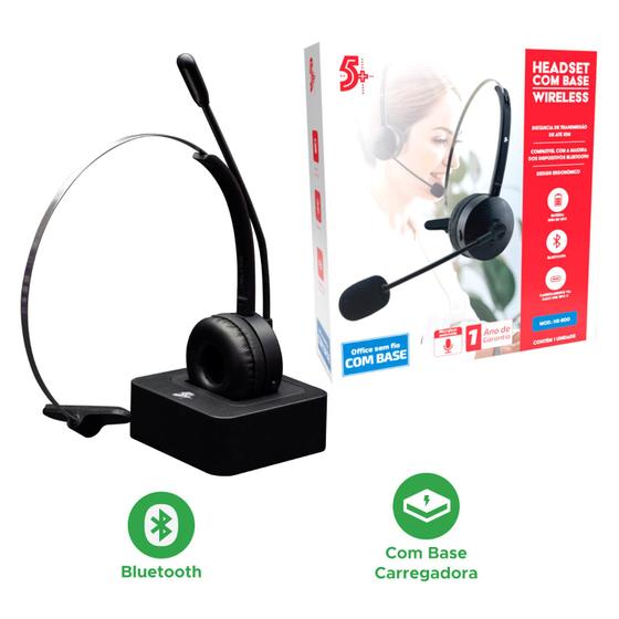 Imagem de Fone Headset Home Office Telemarketing Callcenter - Sem Fio