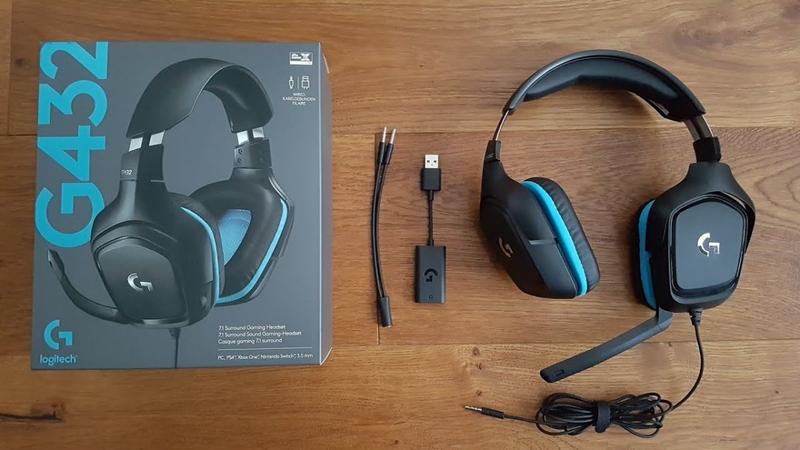 Imagem de Fone Logitech G432 Preto/Azul 981-000769