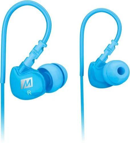 Fone de Ouvido Earphone Com Microfone Intra Sport-fi M6 Azul Mee Audio