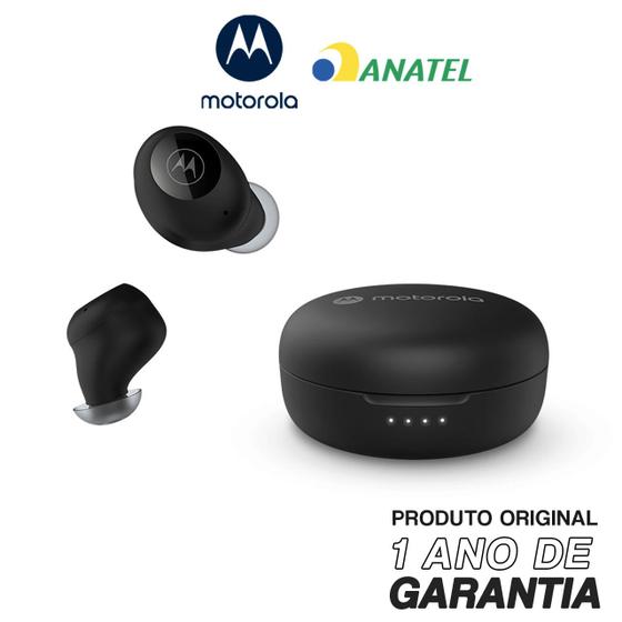 Imagem de Fone Original Motorola Moto Buds 150 Bluetooth 5.0, 6h de Reprodução - Preto