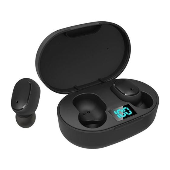 Imagem de Fone Ouvido Bluetooth 5.0 Sem Fio Duplo Par Intra Auricular