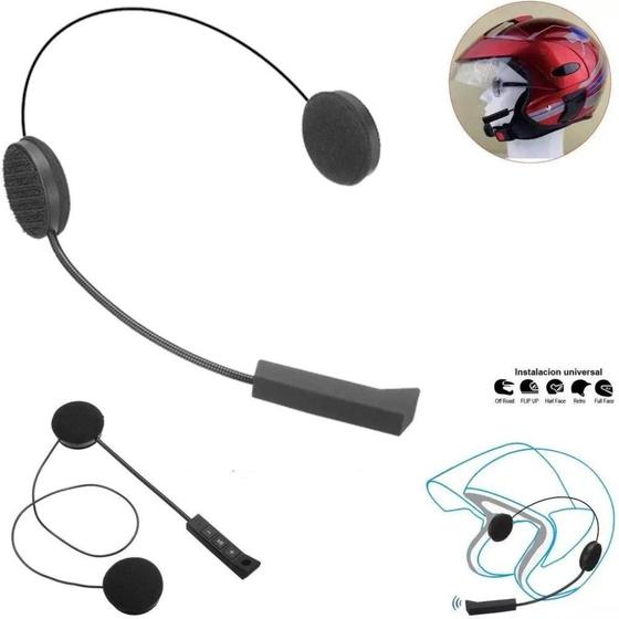 Imagem de Fone Ouvido Capacete Moto Bluetooth Sem Fio Viva Voz Motoboy NF