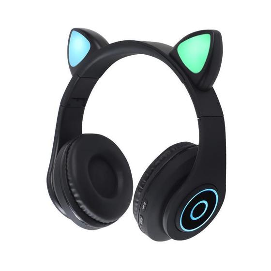 Imagem de Fone Ouvido Headphones Orelha Gatinho Led Cat Ear Bluetooth