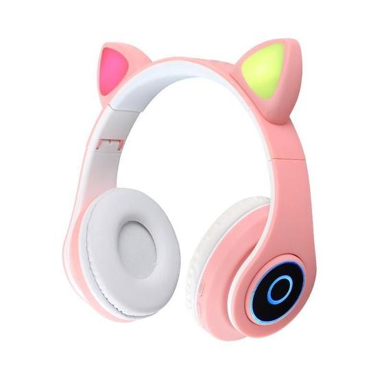 Imagem de Fone Ouvido Headphones Orelha Gatinho Led Cat Ear Bluetooth