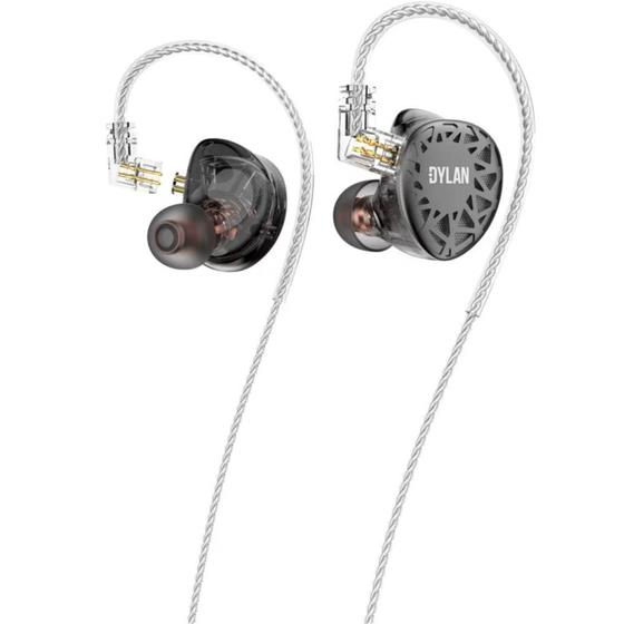 Imagem de Fone Ouvido In-Ear Dylan DE635 Grey Monitor Palco Preto