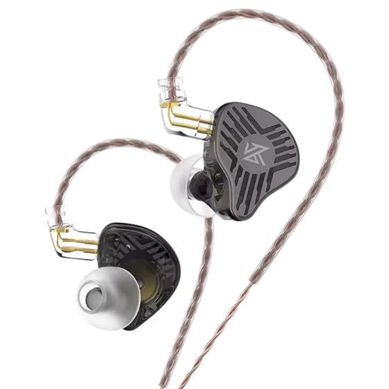 Imagem de Fone Ouvido Kz Eds Sem Microfone Com Retorno de Palco Driver 10mm Preto Original Com Nota Fiscal