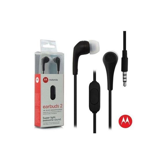 Imagem de Fone Ouvido Motorola Moto E6 Plus Earbuds 2 Original