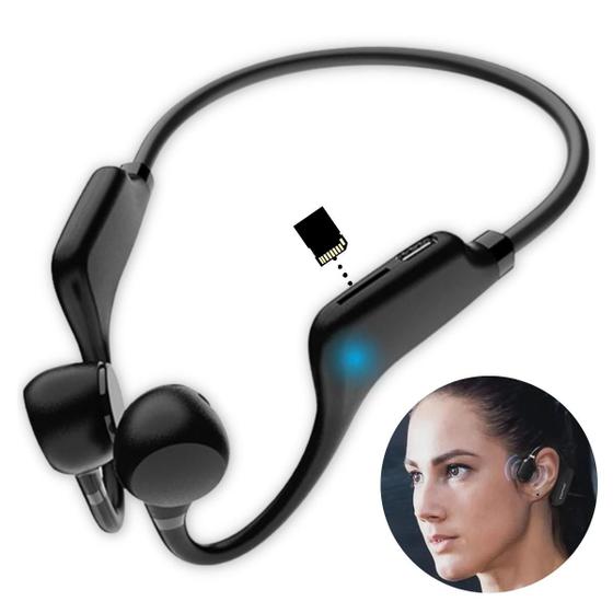Fone Ouvido Sem Fio Condução Ossea Entrada Cartão Sd Bluetoo Menor preço em Fone Ouvido Sem Fio Condução Ossea Entrada Cartão Sd Bluetoo